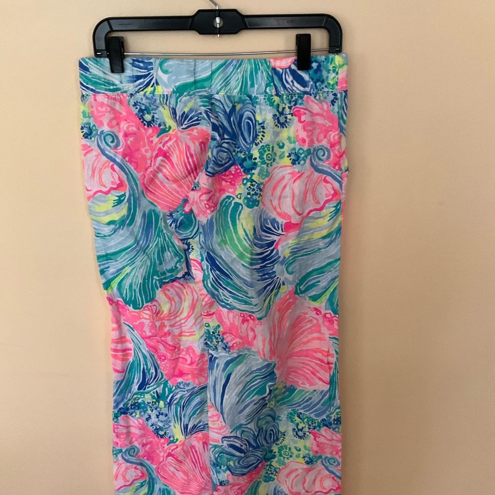 Lilly Pulitzer Pink and Green pants Tropical Print size S Brand New - Picture 6 of 6